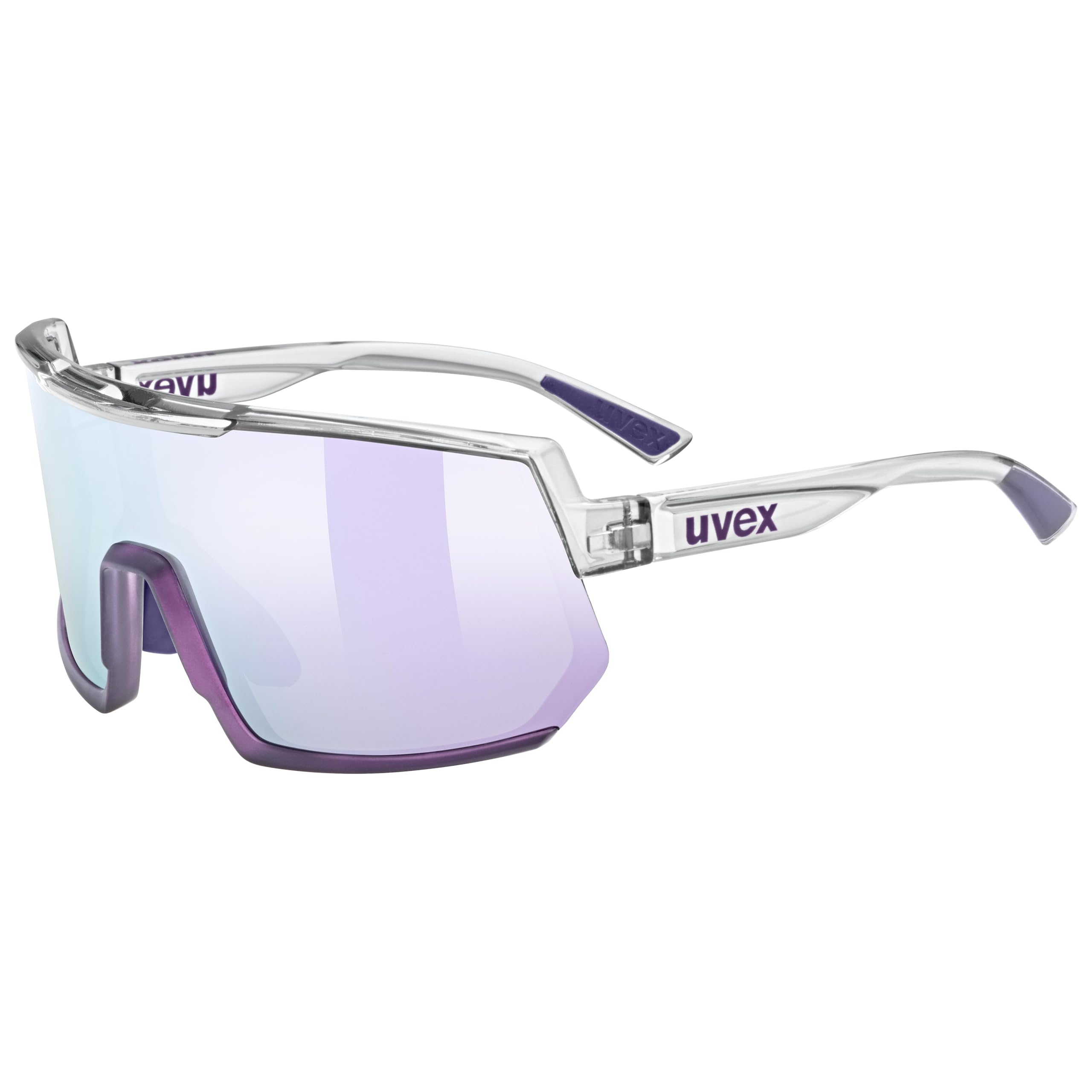 Amazon | [ウベックス] スポーツサングラス UV400 大型シールド ミラー