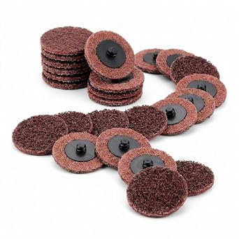 2 Inch Sanding Discs, Quick Change Nylon Surface Treatment Discs, Drill & Die Grinder, Rust Remover for Metal, Paint Stripper & Remover, Polisher - Medium - 25 PCS