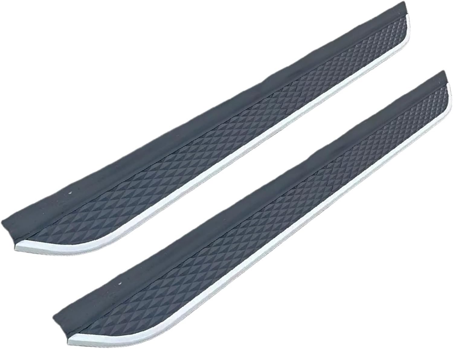 2 Pcs Compatible with Hyundai Tucson 2015-2021 Running Board Side Step Bar Aluminium (with Brackets)
