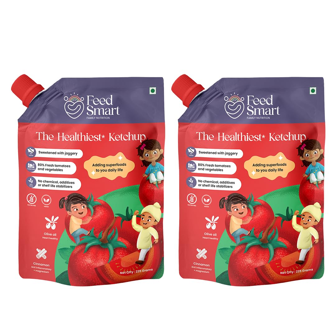 See full amazon price history chart for FeedSmart The Healthiest Ketchup- Made with 80% Farm Fresh Tomatoes and Vegetables| 100% Clean & Natural | No Sugar | No Preservatives | 225 Gm Each | Pack of 2 FeedSmart The Healthiest Ketchup- Made with 80% Farm Fresh Tomatoes and Vegetables| 100% Clean & Natural | No Sugar | No Preservatives | 225 Gm Each | Pack of 2 (B0CJP9M3GQ) Amazon Price History, Amazon Price Tracker