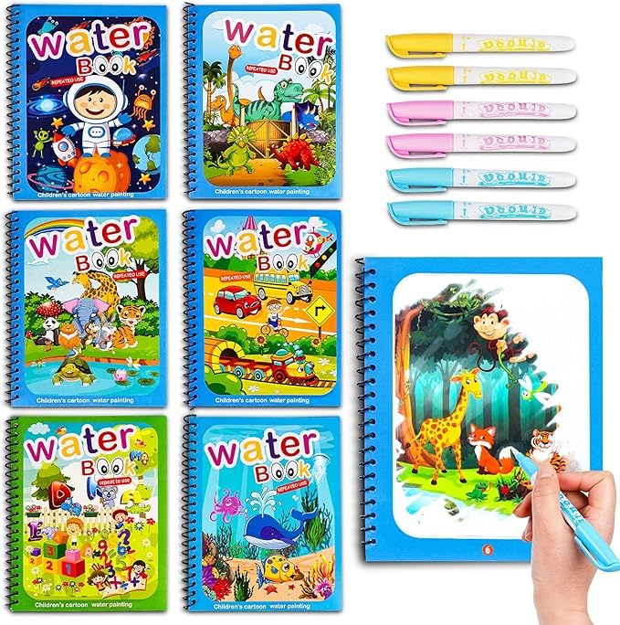 See full amazon price history chart for Decor Dazzle Water Coloring Books for Toddlers, Water Painting Book for Kids, Reusable Water Doodle Book Toys for 3-5 Year Olds, Mess-Free Paint with Water Books, Ideal Toddler Travel Toys (6 Pack) Decor Dazzle Water Coloring Books for Toddlers, Water Painting Book for Kids, Reusable Water Doodle Book Toys for 3-5 Year Olds, Mess-Free Paint with Water Books, Ideal Toddler Travel Toys (6 Pack) (B0DF81QV6K) Amazon Price History, Amazon Price Tracker