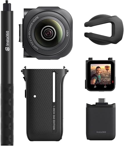 insta360 ONE RS Edición 360 de 1 pulgada cámara 6K 360 sensores dobles de 1 pulgada palo selfie extensible codiseñado con Leica foto de 21 MP