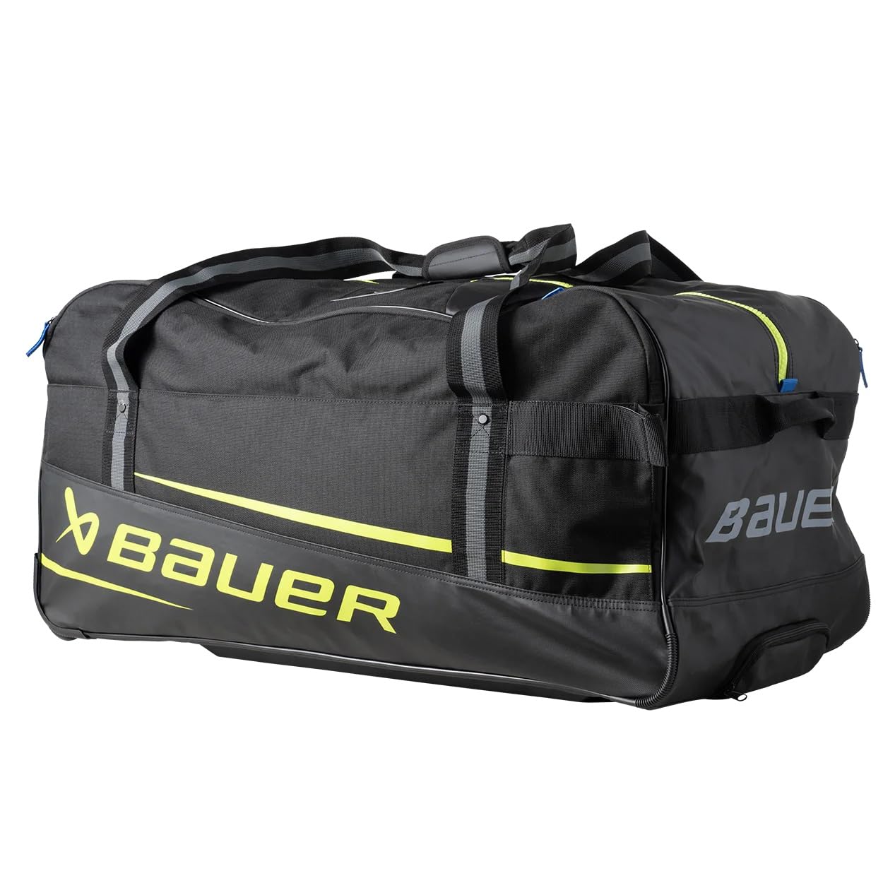 Bauer Hockey Premium Wheel Bag '24 (Black/Neon, Junior/Medium (32
