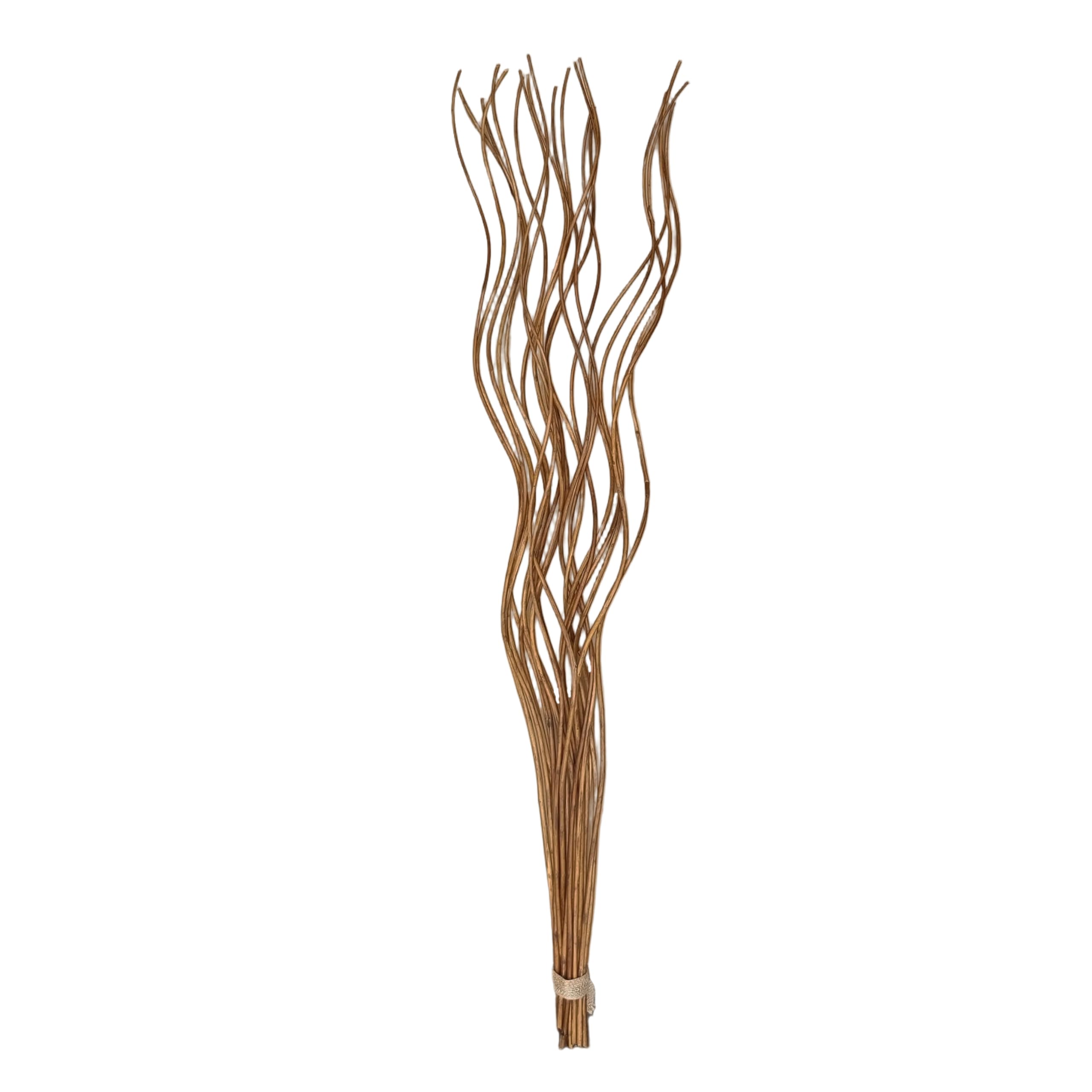 Homestreet Spiral Willow Twigs 85cm (34”) – 20 Decorative Natural Branches for Vase & Home Décor – Tall Tabletop & Floor Display – Multiple Colours Available (Brown)