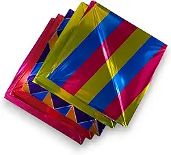 Kit Pipa Pacote 20 Raia Flechinha Laminada Estampas Mistas 34x34 Bambu X Fibra