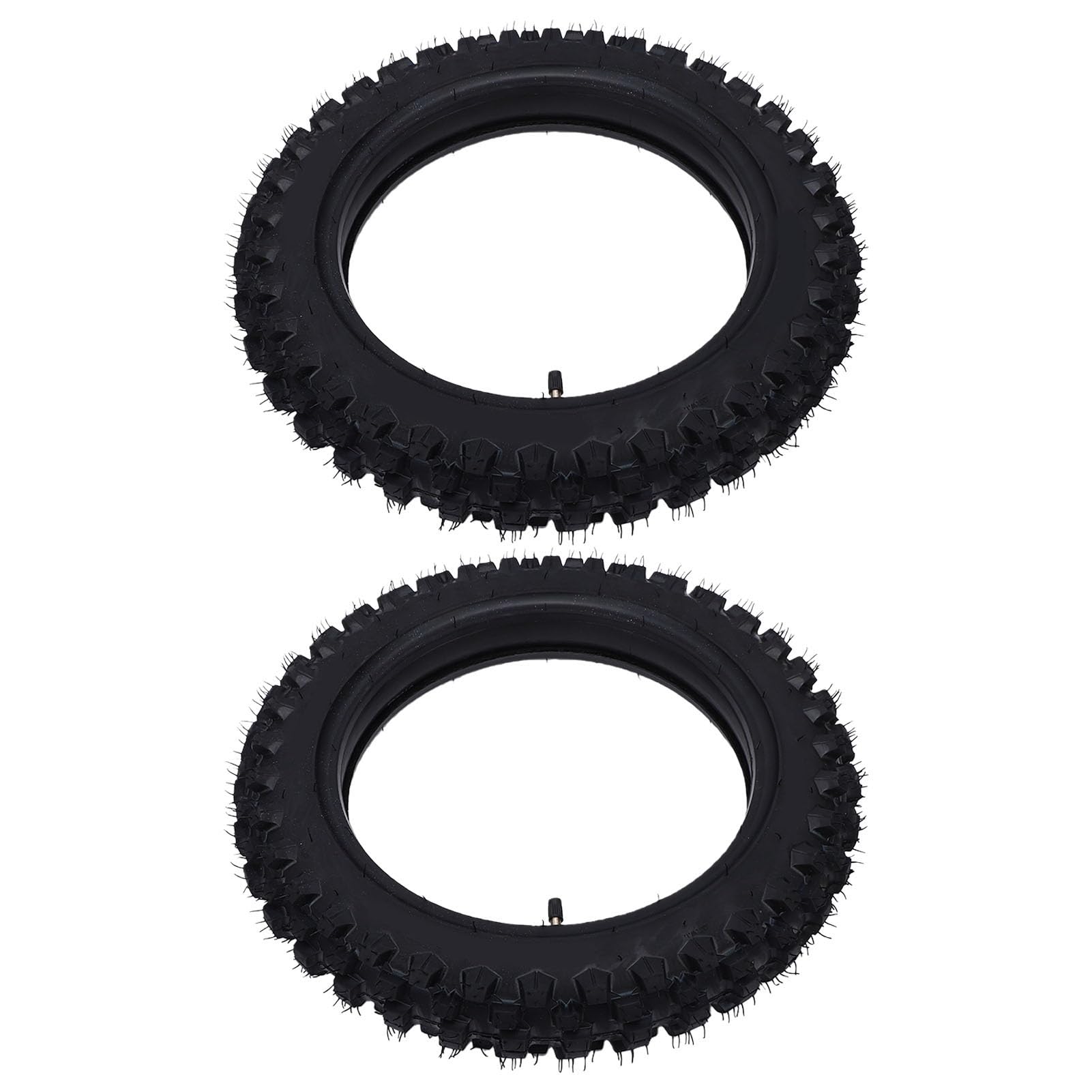 Zestaw Opon do Roweru Terenowego Off Road 60/100-14 80/100-12 | Przednie Tylne Opony Zewnętrzne z Dętkami 2,50-14 3,00-12 do Wyścigów Motocrossowych