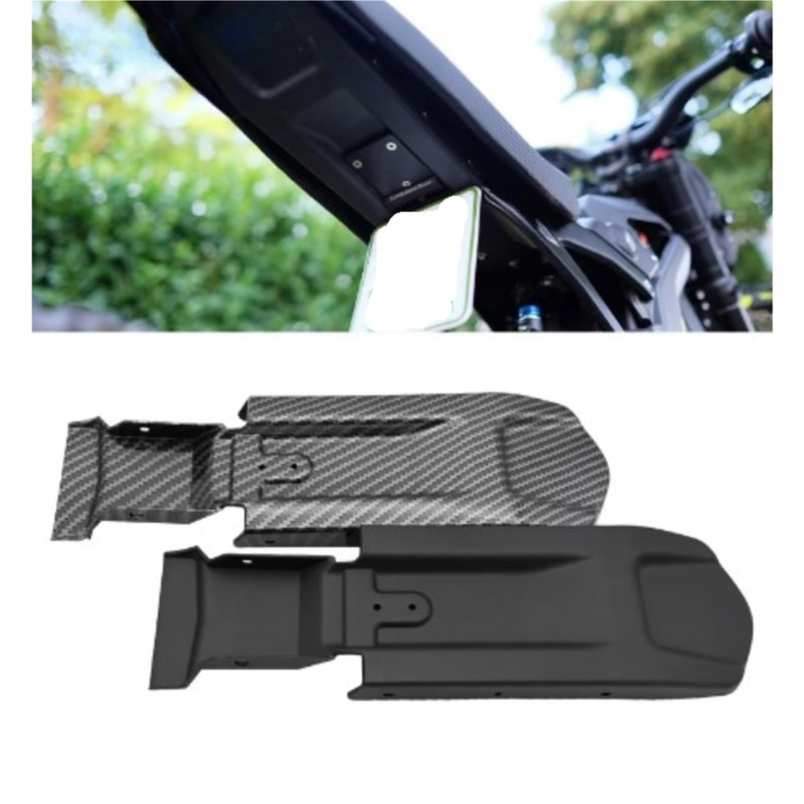 Błotnik motocyklowy Uniwersalny tylny błotnik motocrossowy Wewnętrzny tylny błotnik pasuje do Segway X260 X160 Pasuje do Surron Light Bee X i Light Bee S Błotnik(Carbon fiber)