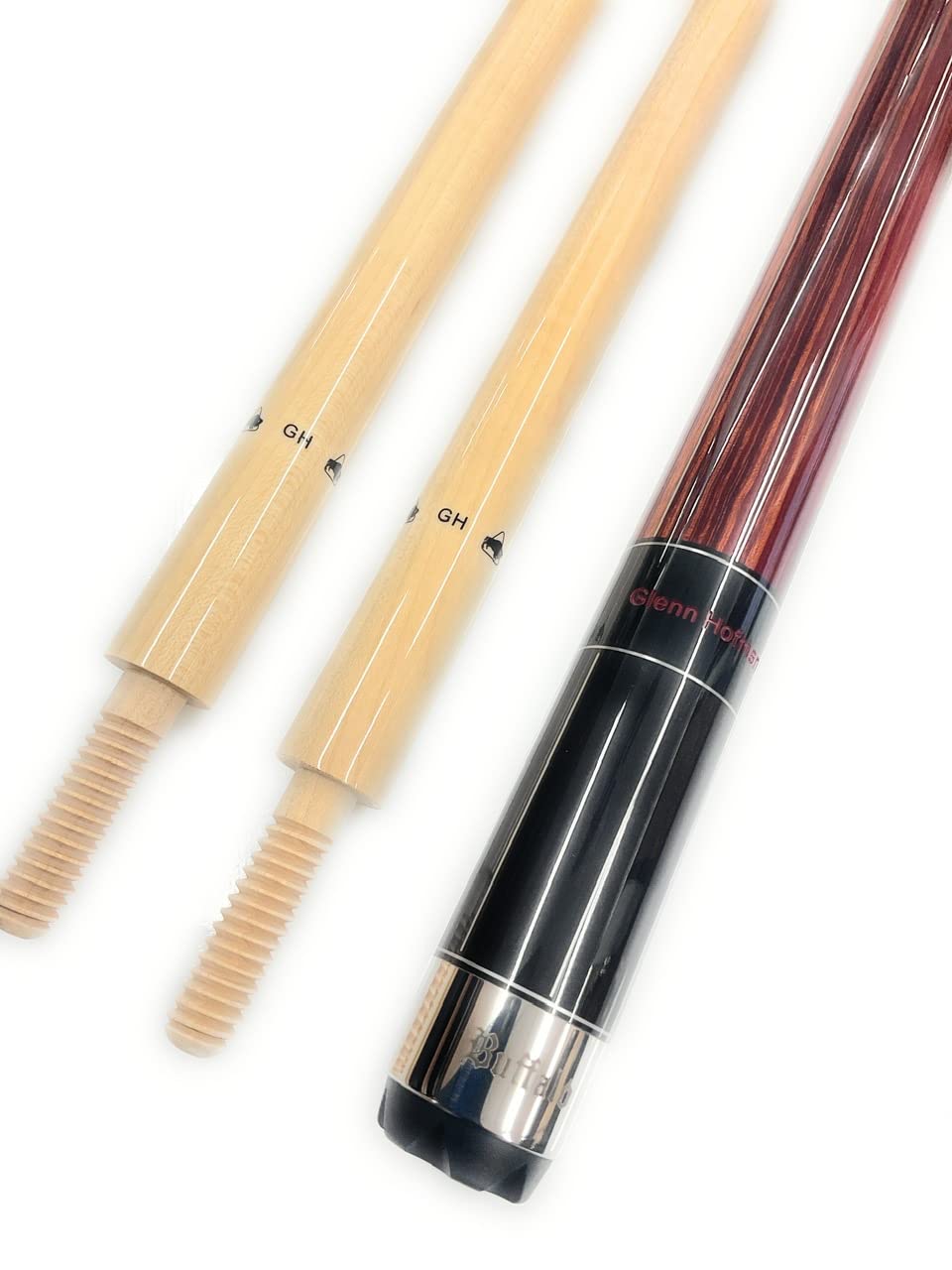 Buffalo Carom Cue Hoffman # 2 with Two shafts 12 mm. ** to Play 3 Cushion Billiards.