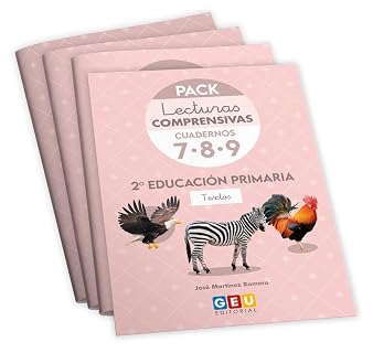 Pack Lecturas Comprensivas 2º Educación Primaria: Mejora Comprensión Lectora. Editorial GEU