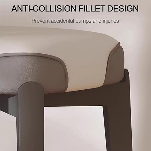 Miniatura 4 de Sillas de comedor de madera maciza, silla de cocina apilable, sillas de comedor, silla acolchada Simplicity, estructura de mortaja y espiga para