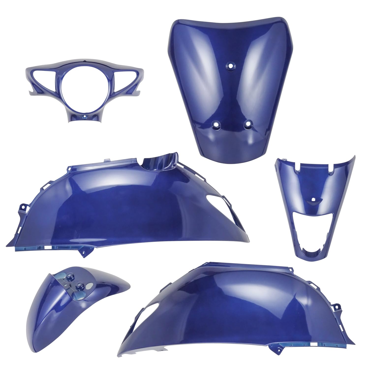 Amazon | スズキ レッツ/レッツG CA4AA 外装6点セット ブルー | 外装