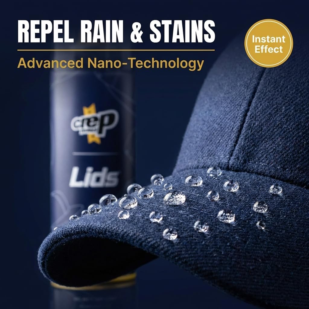 Lids Hat Protector Spray – Water Repellent Spray for Hats | Quick Dry, Lasting Rain & Stain Protection for Wool, Cotton, Polyester, Canvas, Suede & Leather 4.39 fl oz - Image 2
