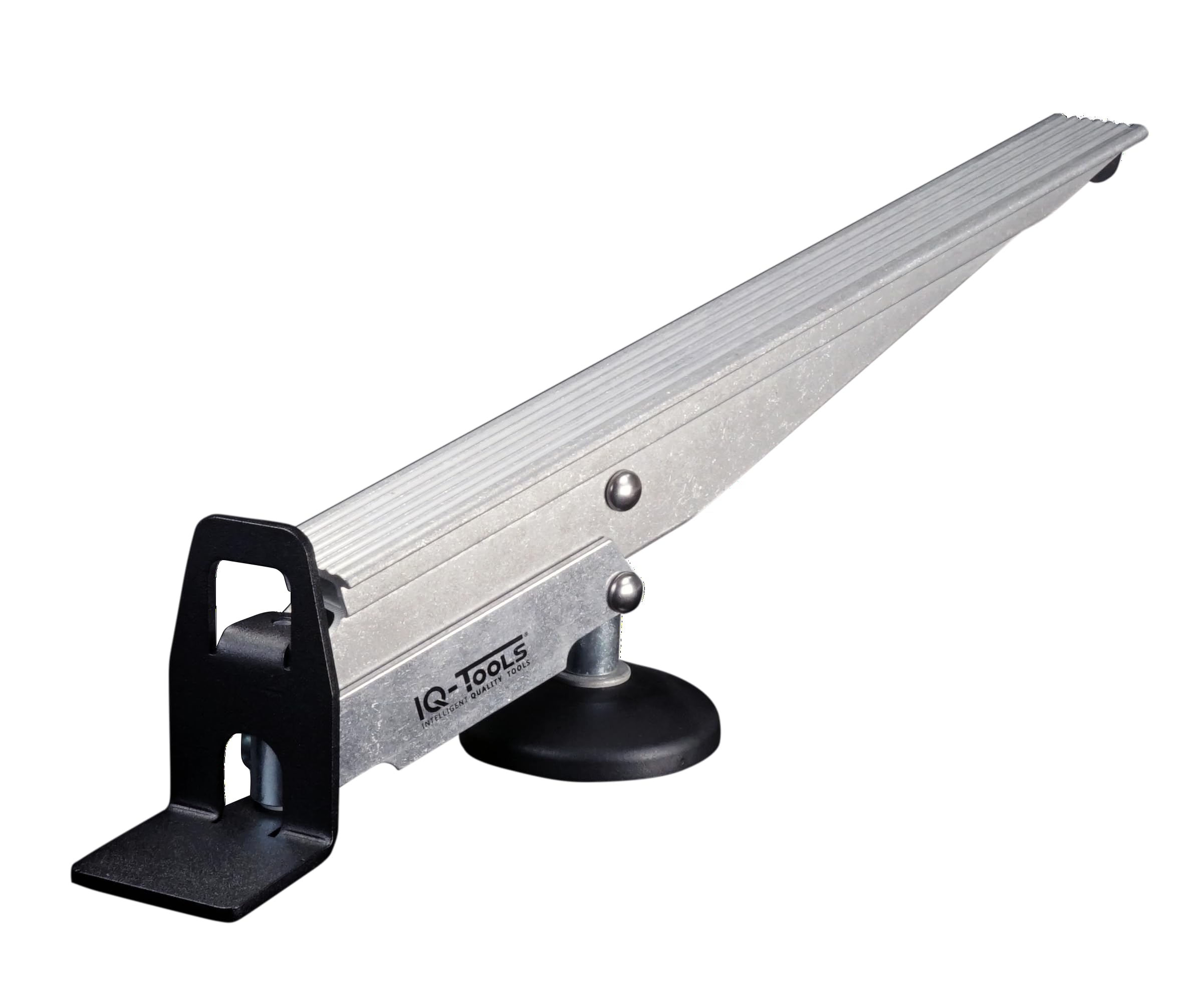 IQ-Tools PWE0070 podnośnik do drzwi dla seniorów (srebrny, nośność 200 kg, obrotowa część łopaty, gumowana nakładka, montaż drzwi, montaż drzwi)