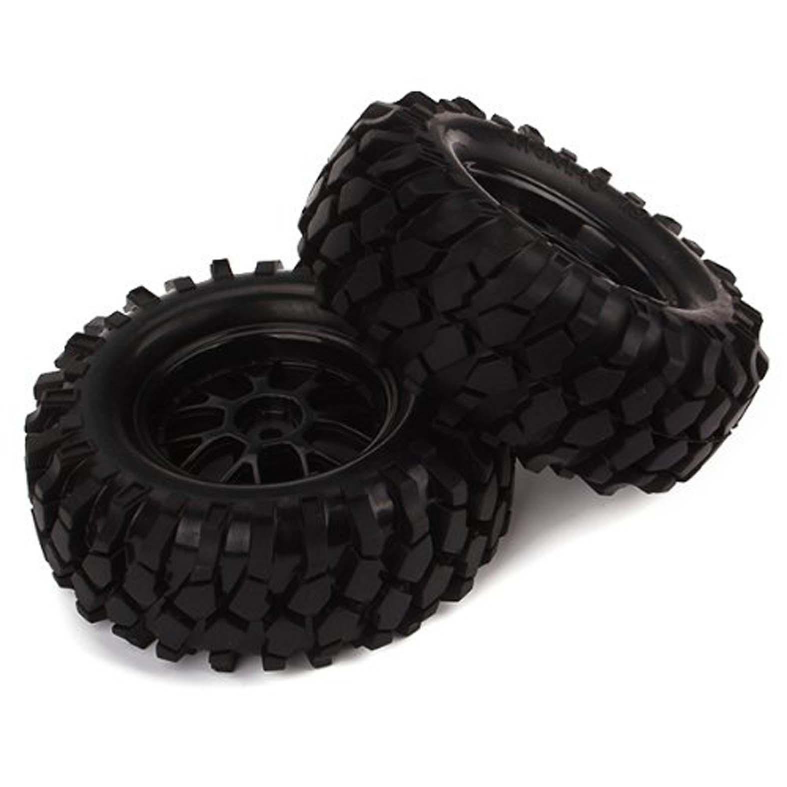 Amazon | HOBBYPOWER 4pcs 12mm ハブ ホイール リム & ゴムタイヤ 適用