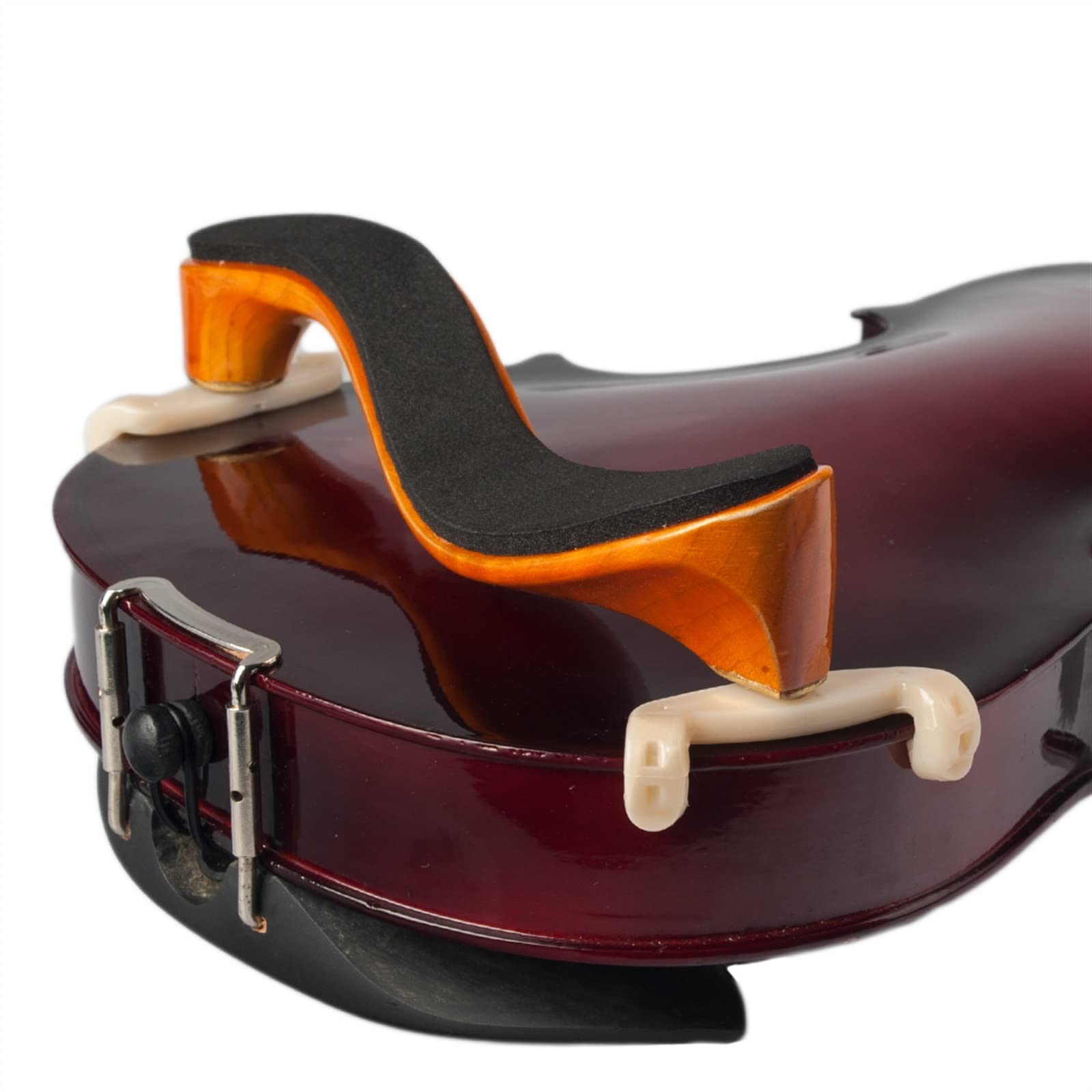 Poggiaspalla Durevole in Acero per Violino per Violino 4/4 3/4 con Accessori per Parti di Violino in Panno per La Pulizia Principiante Accessori per Violino