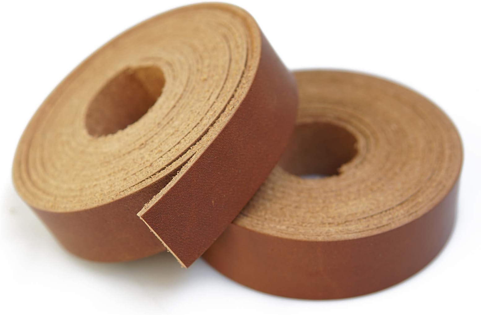 Jeereal Full Grain Leather Strap 2.0mm Thick Cord Braiding String (3/4inch Wide,72inches Long) for Crafts/Tooling/Workshop Handmade(Bourbon Brown)