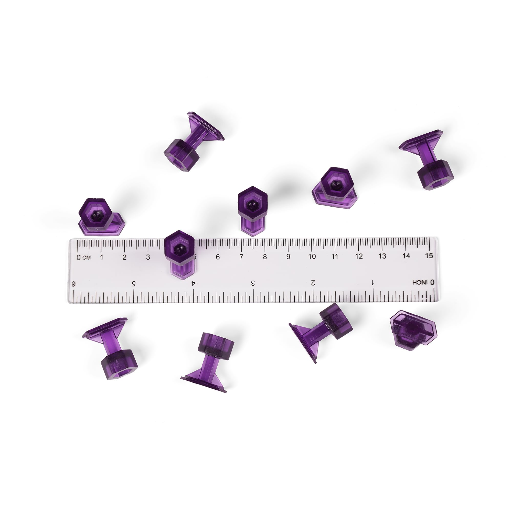 Adattatore adesivo PDR Tools esagonale, piccolo, medio, lungo, 30 pezzi