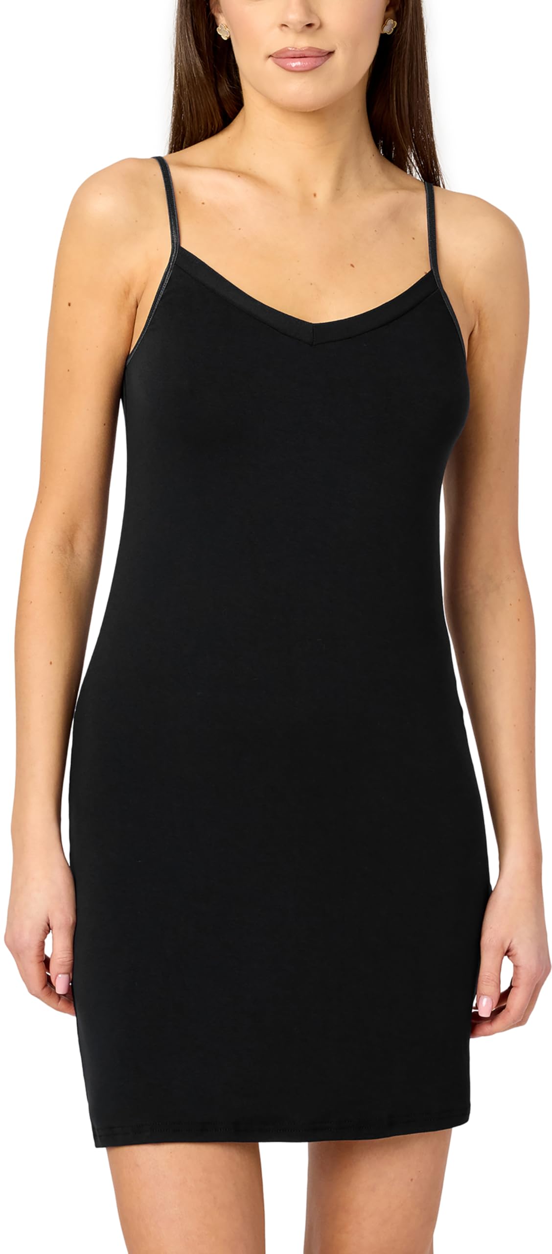 Merry Style Damen Unterkleid kurz Petticoat Knielänge einstellbare Träger Bequeme und atmungsaktive Unterkleider zu tragen als Nachthemd oder Kleid MS10-315