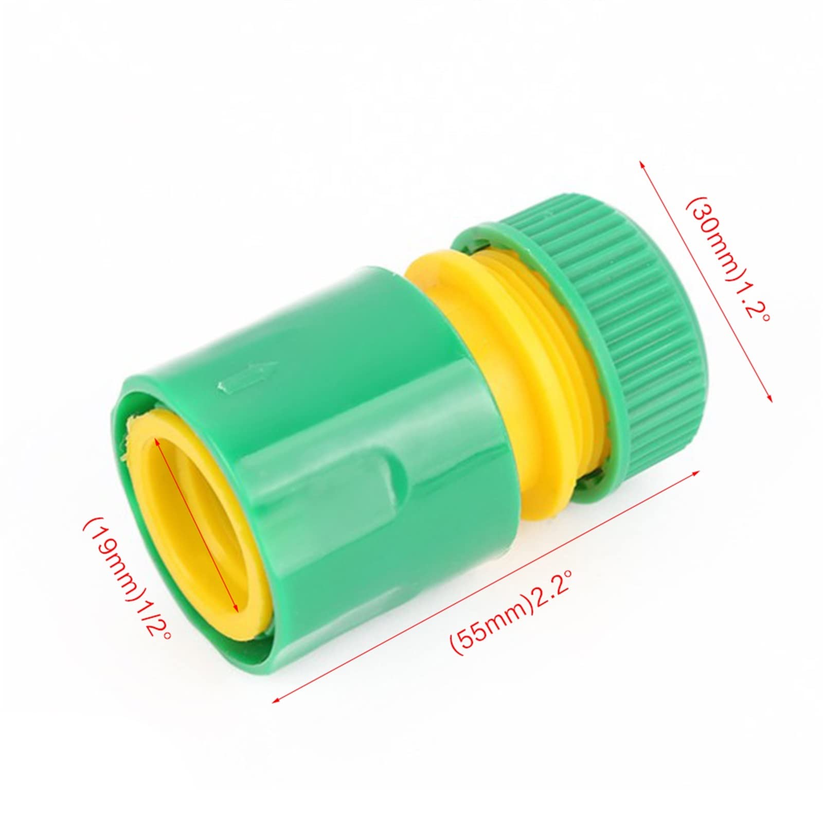 Resistir Extremos de Alta presión y Temperatura Manguera de jardín de 10 Piezas Manguera de Agua Manguera de Agua Conector rápido Conector Adaptador 1/2 Pulgada