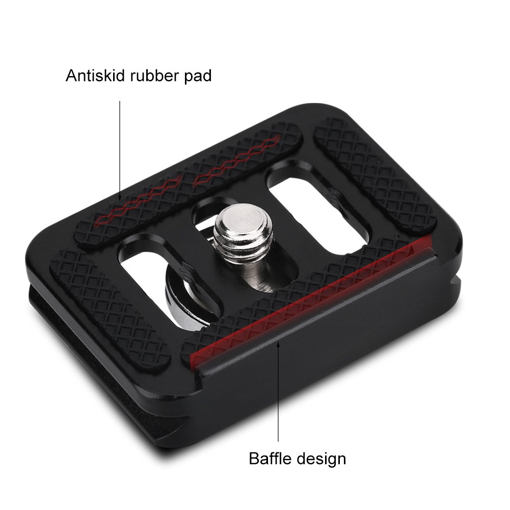 Vbestlife Adapter zaciskowy do szybkiego zwalniania, mini przenośny stop aluminium szybka płyta mocująca aparat akcesoria fotograficzne do SIRUI TY-C10 T005/T-025 głowica kulowa