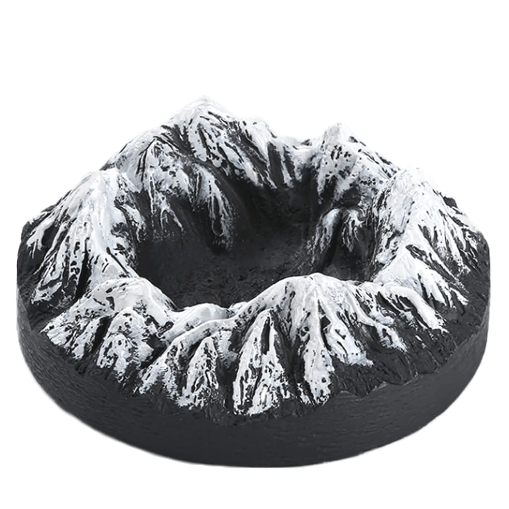 ashtray， Beautifully Resin Ashtray Creative Desktop Multi-functional Ash Holder For Home Office Portable(Volcano Style)