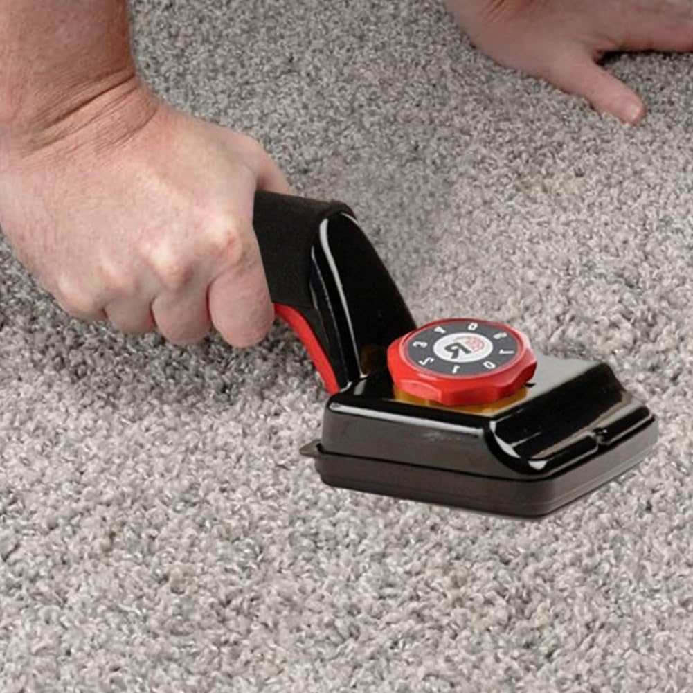 Outil d'étirement de tapis avec poignée réglable (48,3 à 61 cm) et coussin épais pour le confort du genou – Construction en alliage robuste pour une installation professionnelle