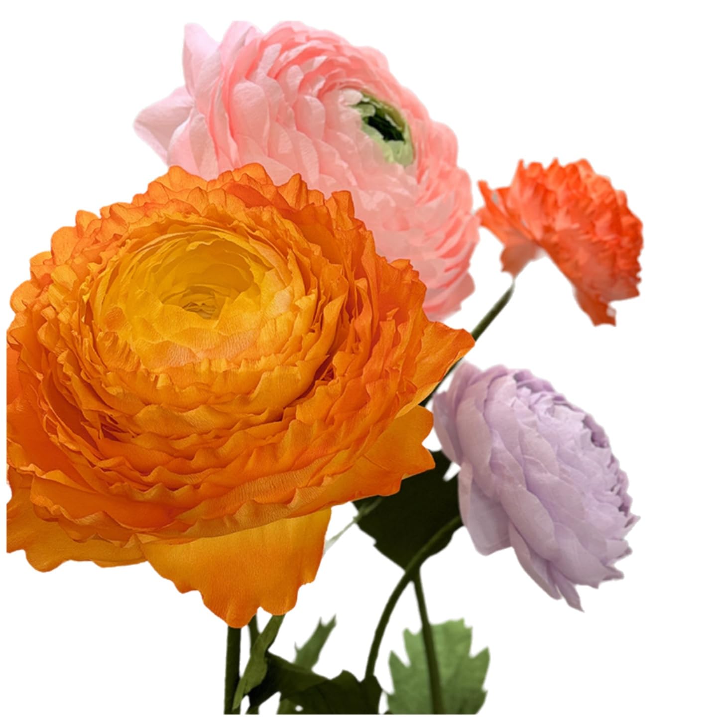 Rouleaux de papier crépon de 70 g – Fournitures d'art et de bricolage pour la fabrication de fleurs, serpentins de fête froissés et projets de décoration (orange rouge)