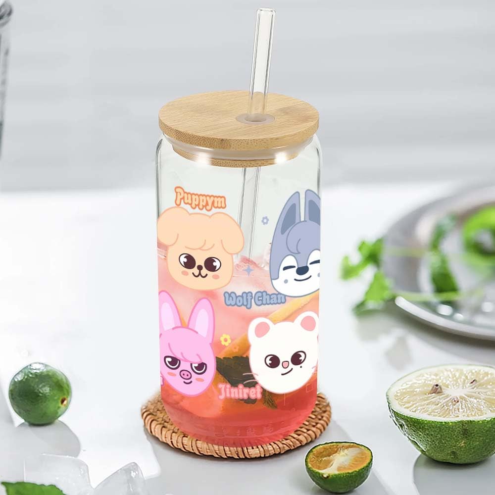 Borraccia Termica SKZ Per Fan Stray Kids - Acciaio Inox 304, Mantiene Caldo 3h/freddo 9h, Con Cannuccia E Spazzola - Regalo Perfetto Per Stay