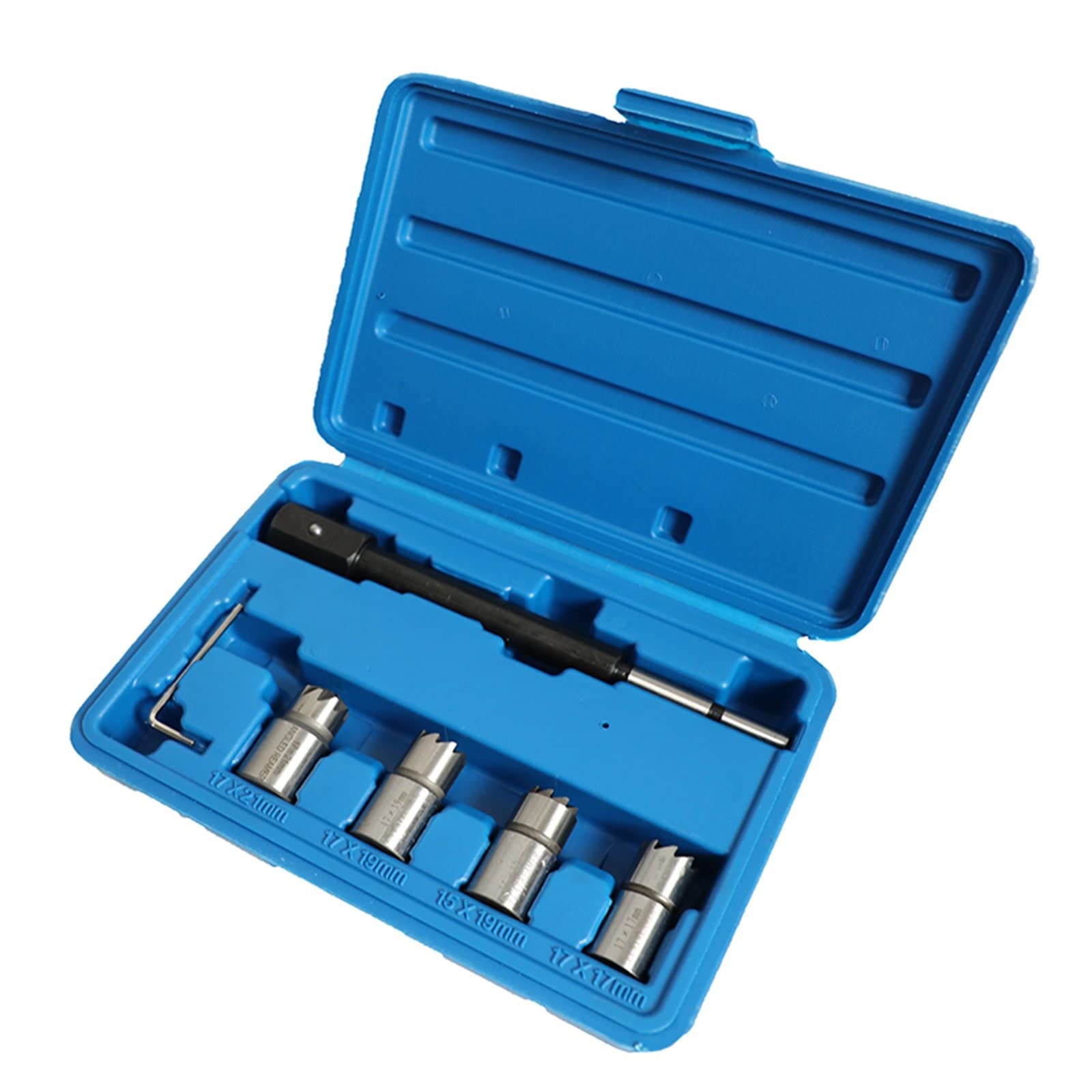 Injecteur d'huile Kit D'outils De Suppression De Dissolvant De Coupeur De Siège D'injecteur De 5PC L'outil De Nettoyage De Coupeur De Pour Peugeot De arburant Buses