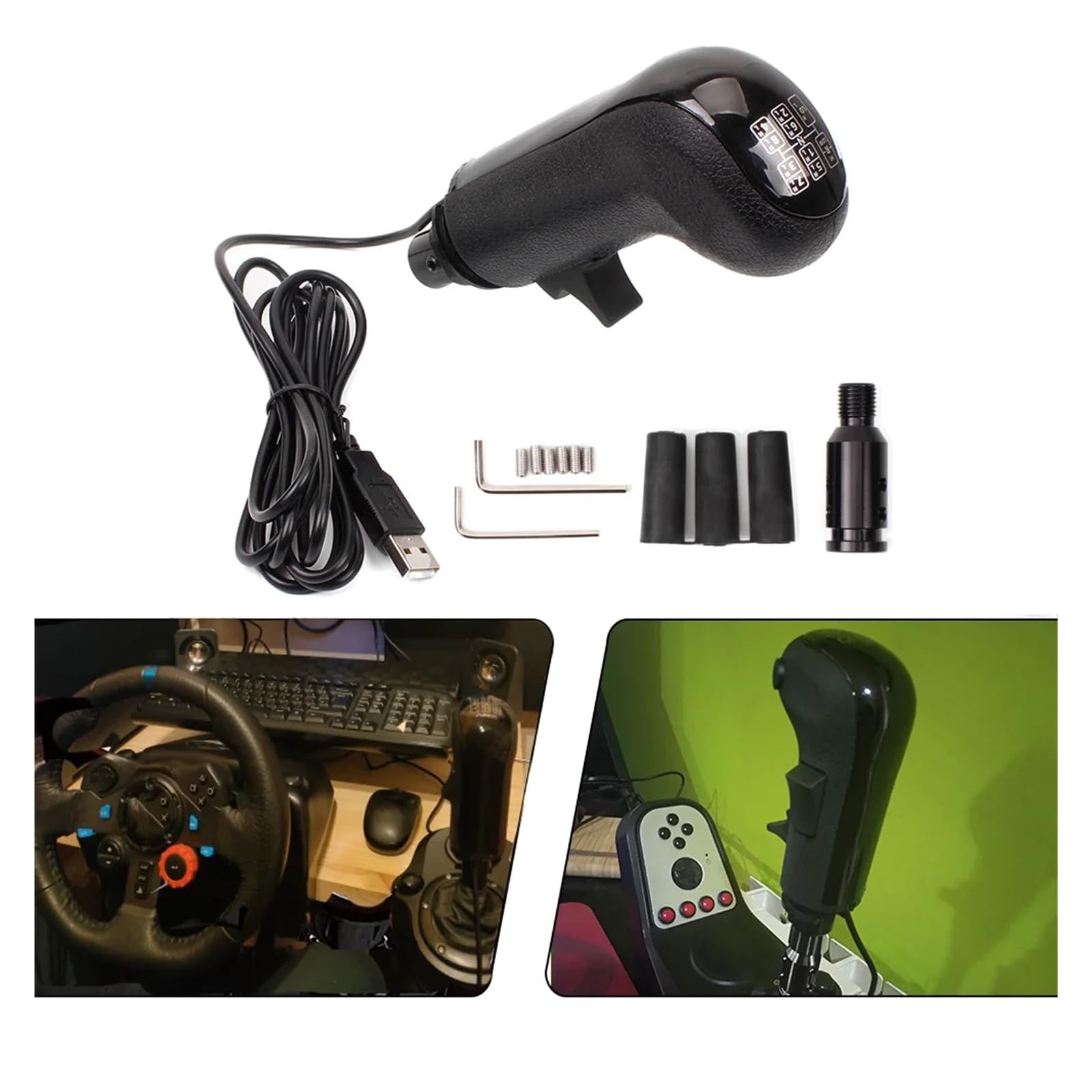 Auto Versnellingspookknop Voor Logitech Voor G923 G29 G27 G25 TH8A Voor ATS ETS2 Truck Games PC USB Hoge Lage Gear Simulator Shifter Knop USB Versnellingspookknop HB043 Pookknop(01 -Black Auto Versnellingspookknop Voor Logitech Voor G923 G29 G27 G25 TH8A Voor ATS ETS2 Truck Games PC USB Hoge Lage Gear Simulator Shifter Knop USB Versnellingspookknop HB043 Pookknop(01 -Black