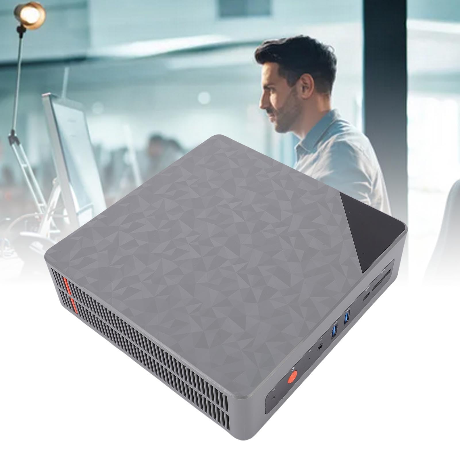 Tosuny Micro Computer Desktop, Piccolo PC Compatto con Processore I5 2.4G 5G WiFi, 4.2, VGA, M. Nvme DDR4, Gigabit Ethernet, per Ufficio Domestico e Lavoro (I5-3320M-8G-256G)