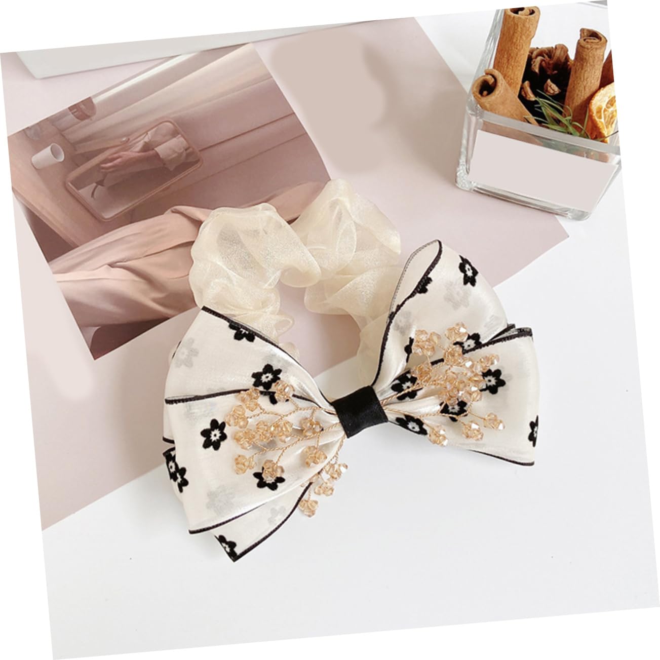MAGICLULU 5 Sets Haarspangen Mit Schleife Haarband Haarseile Satin-haargummis Stilvolles Haar-accessoire Für Frauen 2 Stück * 5