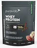Whey Protein Isolado Puravida Chocolate Língua de Gato 450g