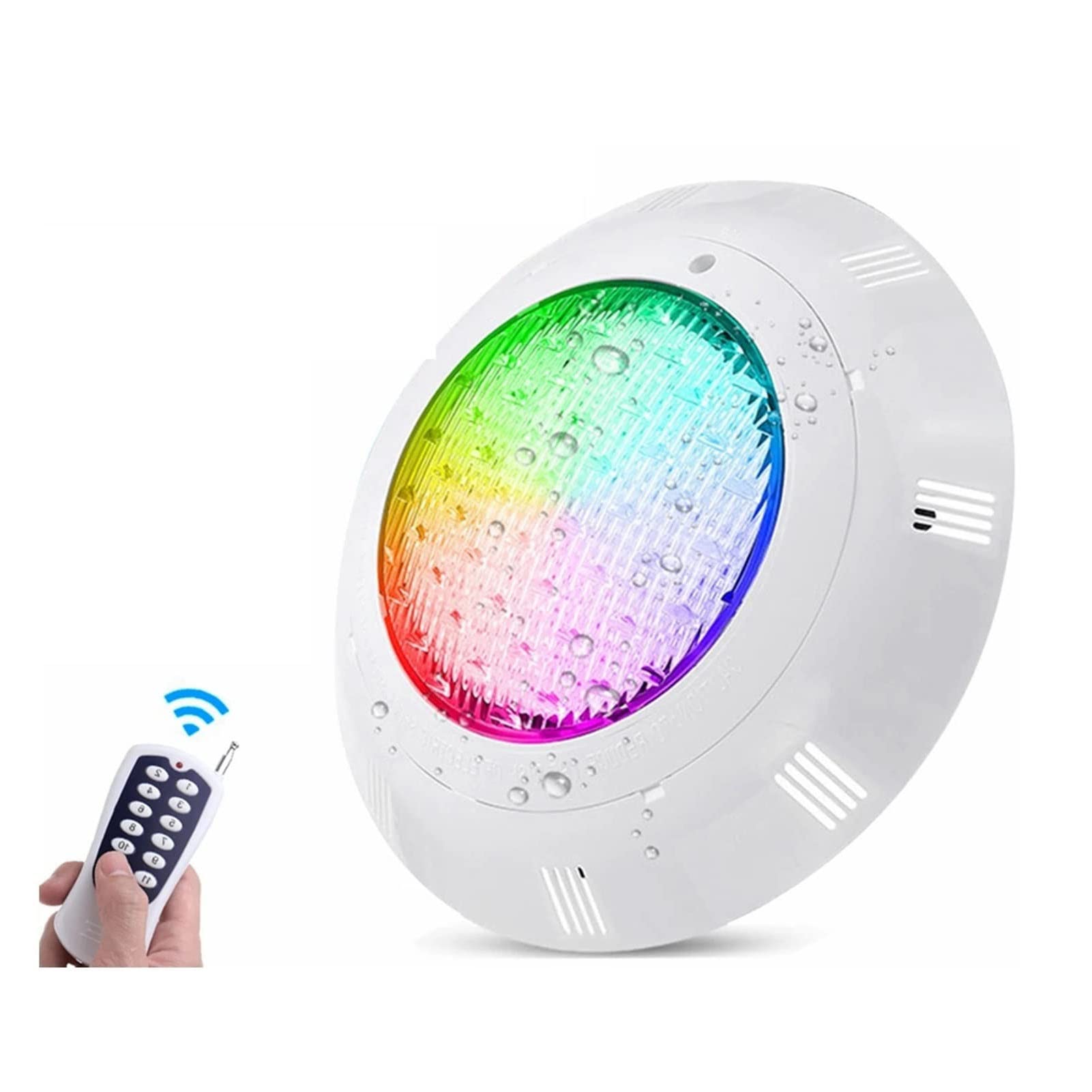 Guoddm Rgb Submersible Led Pool Lights - With Remote Control Waterproof Underwater Light, Color Changing 12V Underwater Lights, Ip68 Waterproof Led Pool Lights Wall Lamp, For Garden Pond Pool ( Color :