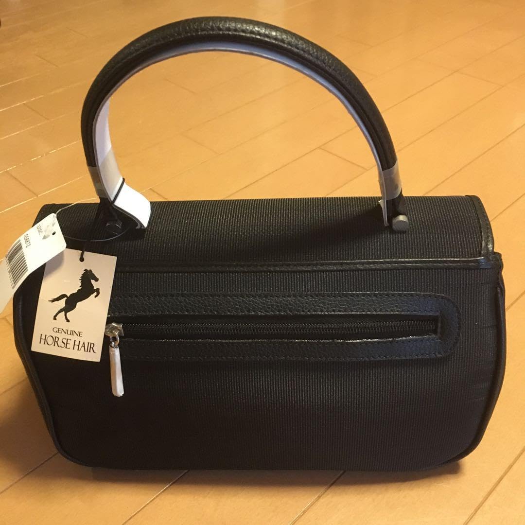 Amazon.co.jp: HORSE HAIR 馬のたてがみ フォーマルバッグ 黒のカバン 