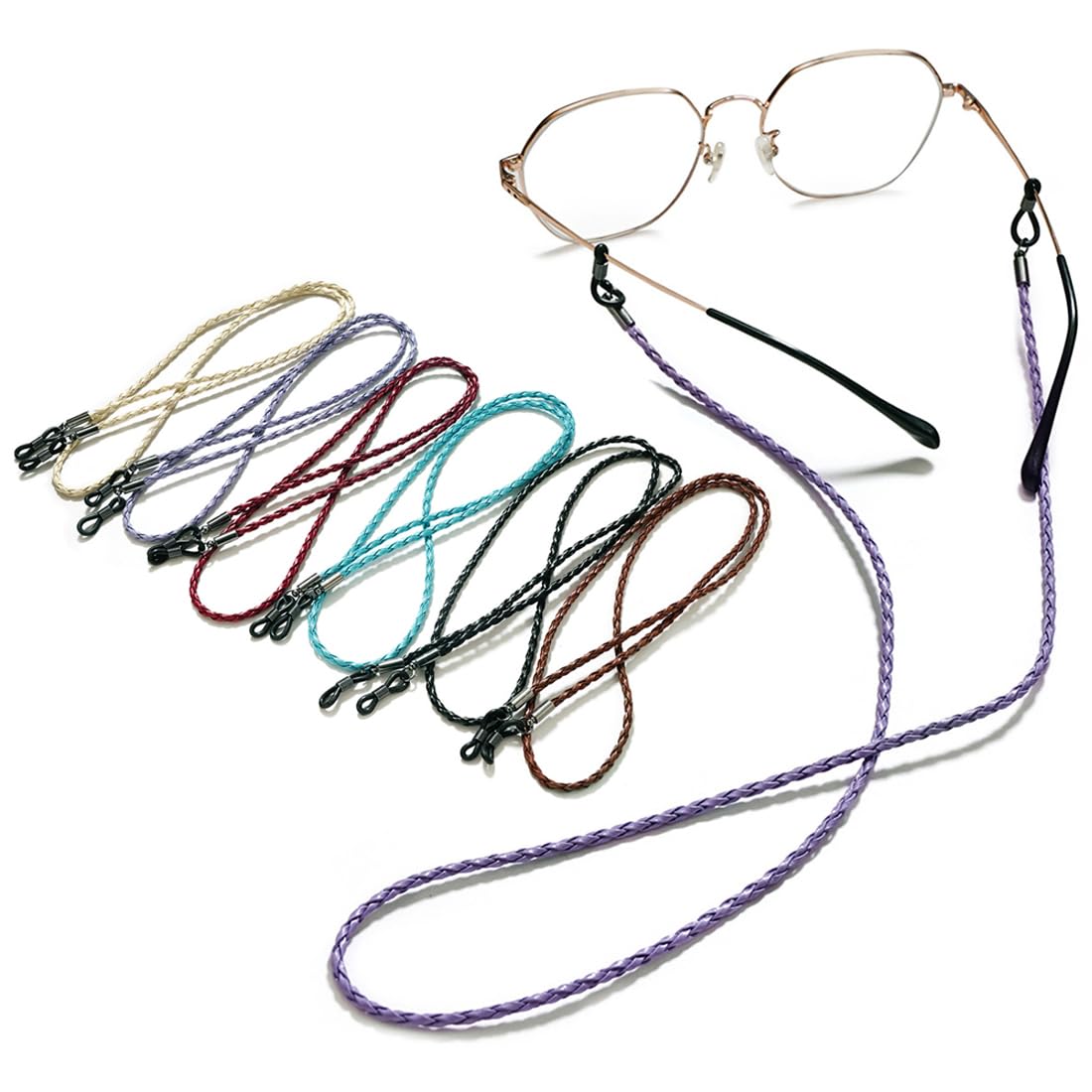 ZMREN 6 Piezas Cadenas de Anteojos Gafas Cadena, Cadena Gafas Cuerda Gafas Ajustable para Mujer