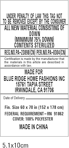 Miniatura 7 de Beautyrest Manta de plumón plegable para sofá, edredón de cama, manta de sofá con bolsa, manta de plumón suave de relleno 650 para interiores y