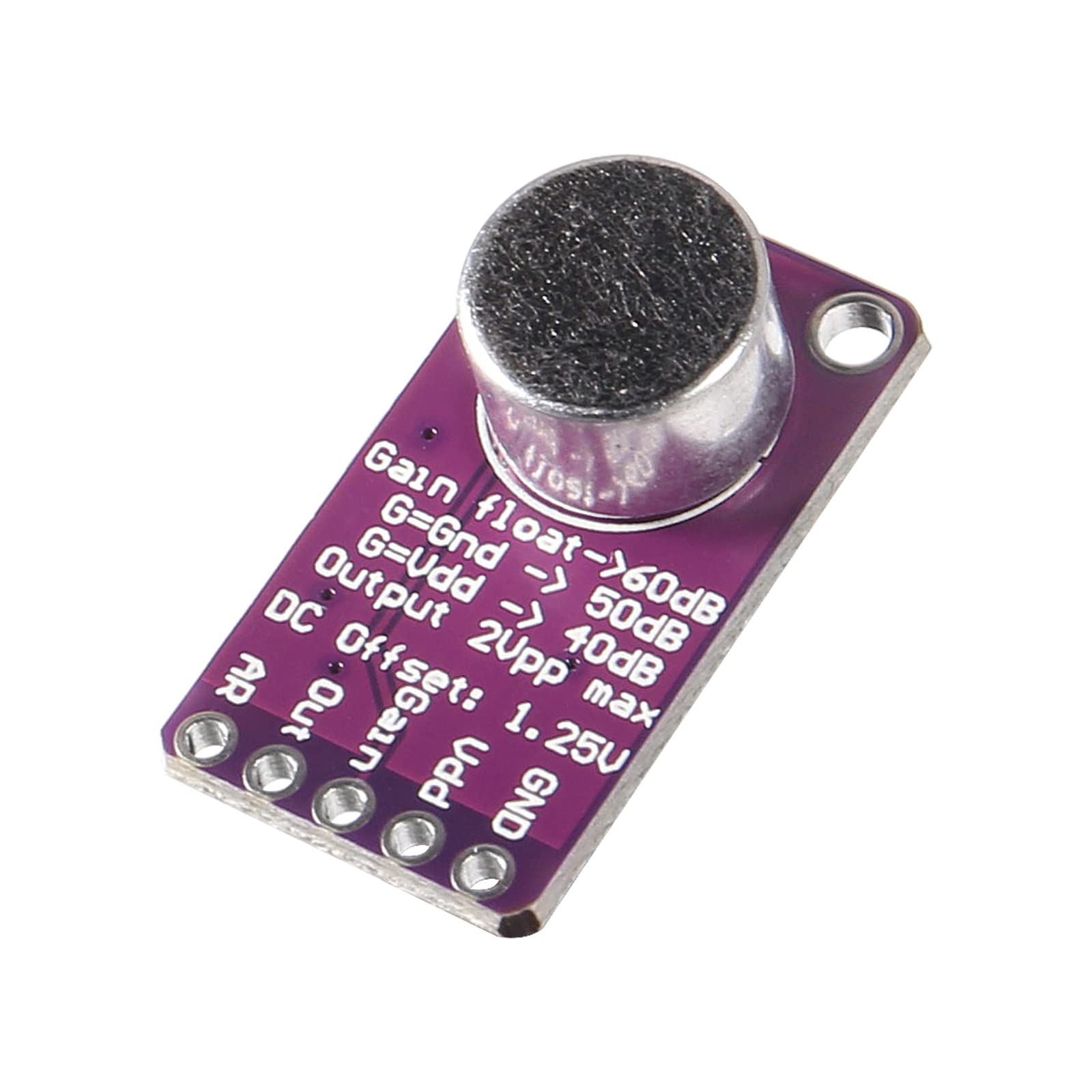 6pcs MAX9814 Mikrofon AGC Verstärkerplatine Elektretmodul Auto Gain Control für programmierbares Attack und Release Ratio Low THD