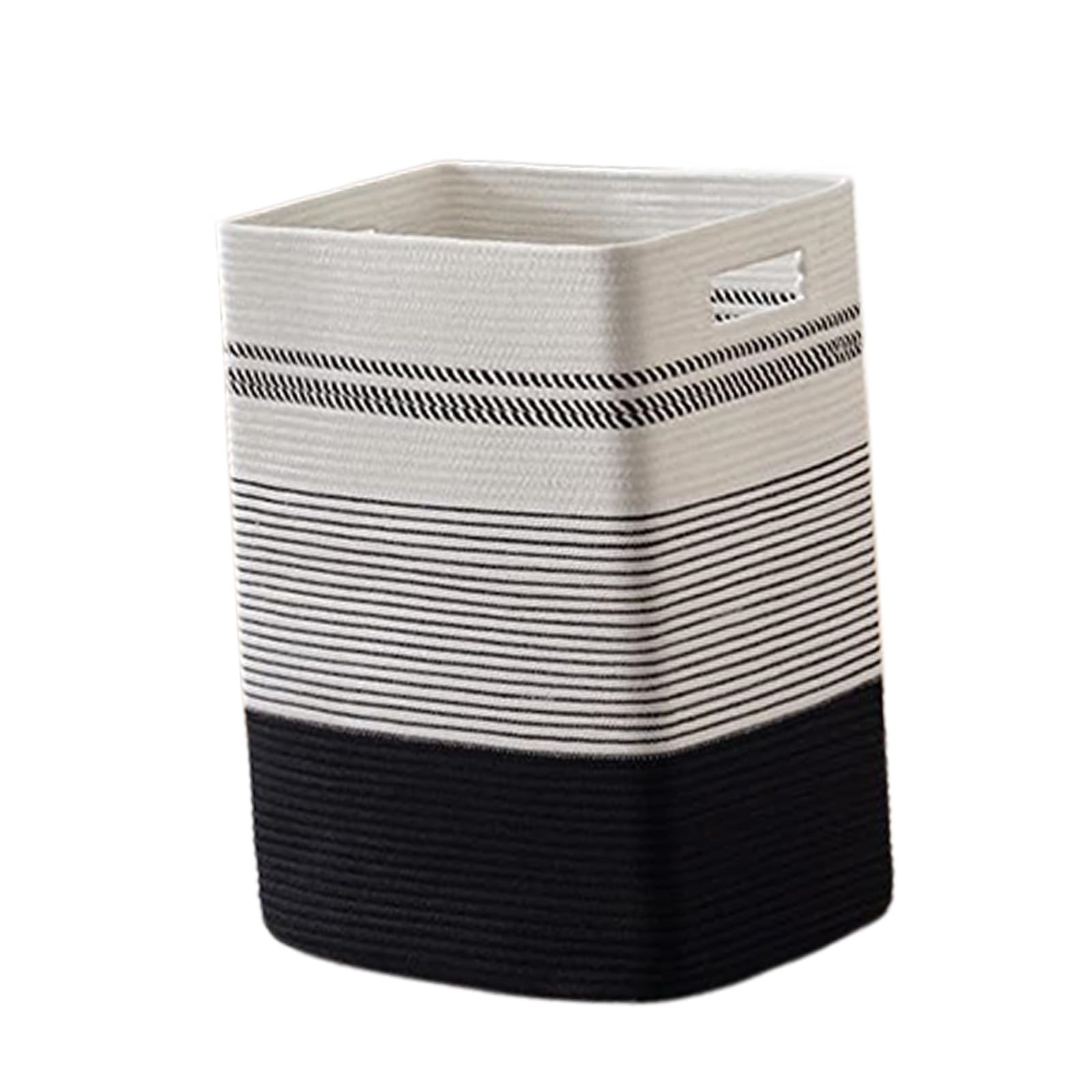 PANGBOER Natural Cotton Storage Bin Geometric Pattern Strong for Organizing Pillows Books Magazines and More Contemporary Decor Basket