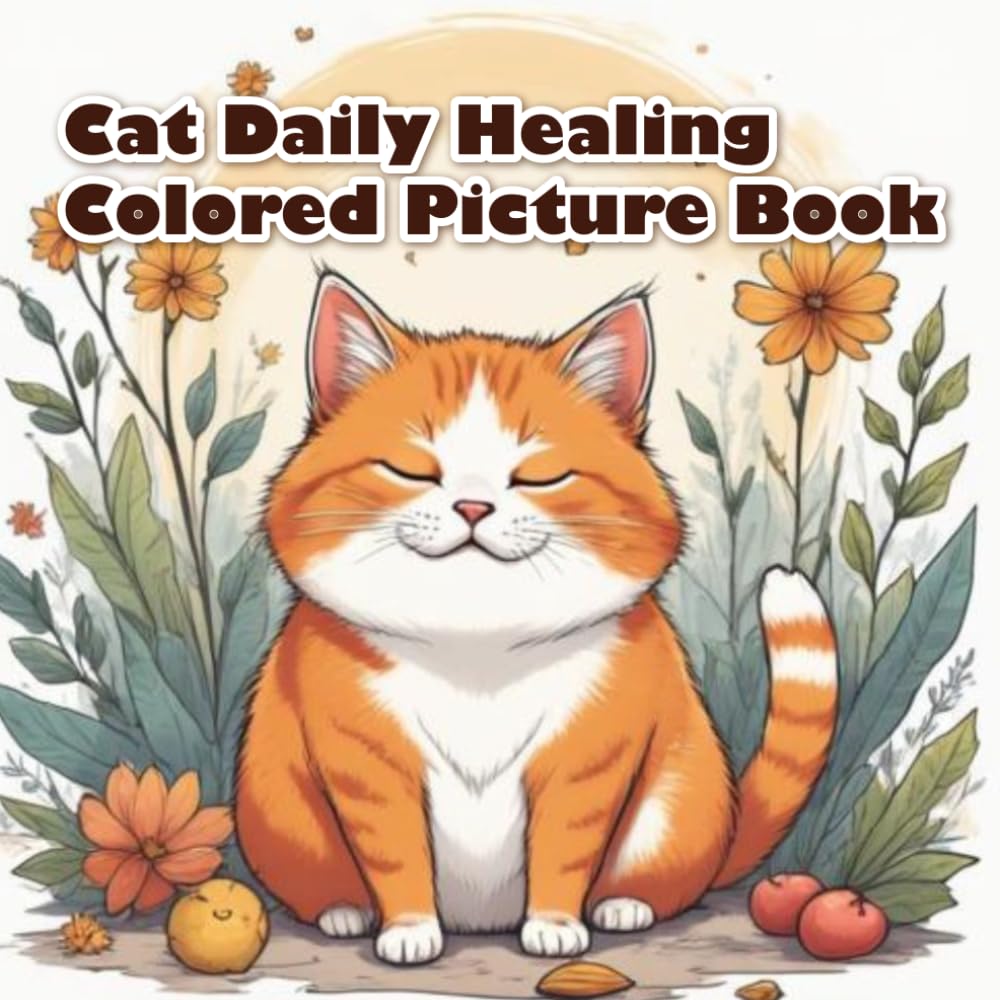 Cat Daily Healing Colored Picture Book