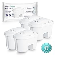 Aquafloow Aqua Flux, Cartucce filtranti per il Trattamento dell'Acqua 4 Unità | Compatibili con Laica Bi