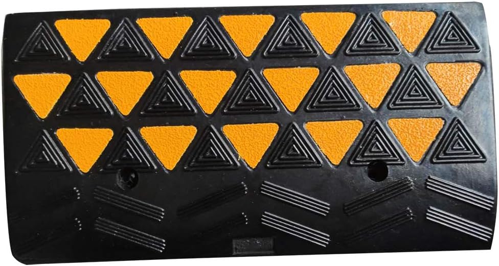 BESEA Rubber Curb Ramp Heavy Duty 44000lbs Professional Grade Loading Ramps Car Slope Ramp Threshold Ramp for Forklifts Trucks,Buses,Motorcycle (24"L × 12"W × 4"H Curb Ramp, Single Ramp).: Industrial & Scientific
