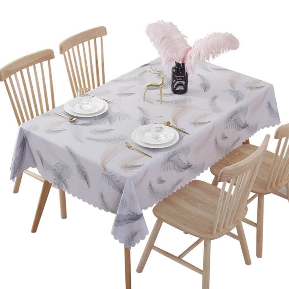 Nappe résistante à l'huile PVC imperméable table de cuisine nappe Europe motif 110x160