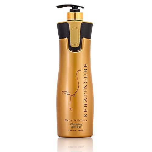 Queratina Cura anti-residue Limpieza Profunda aclarar Shampoo Gold Miel bio-brazilian 960ml32fl oz