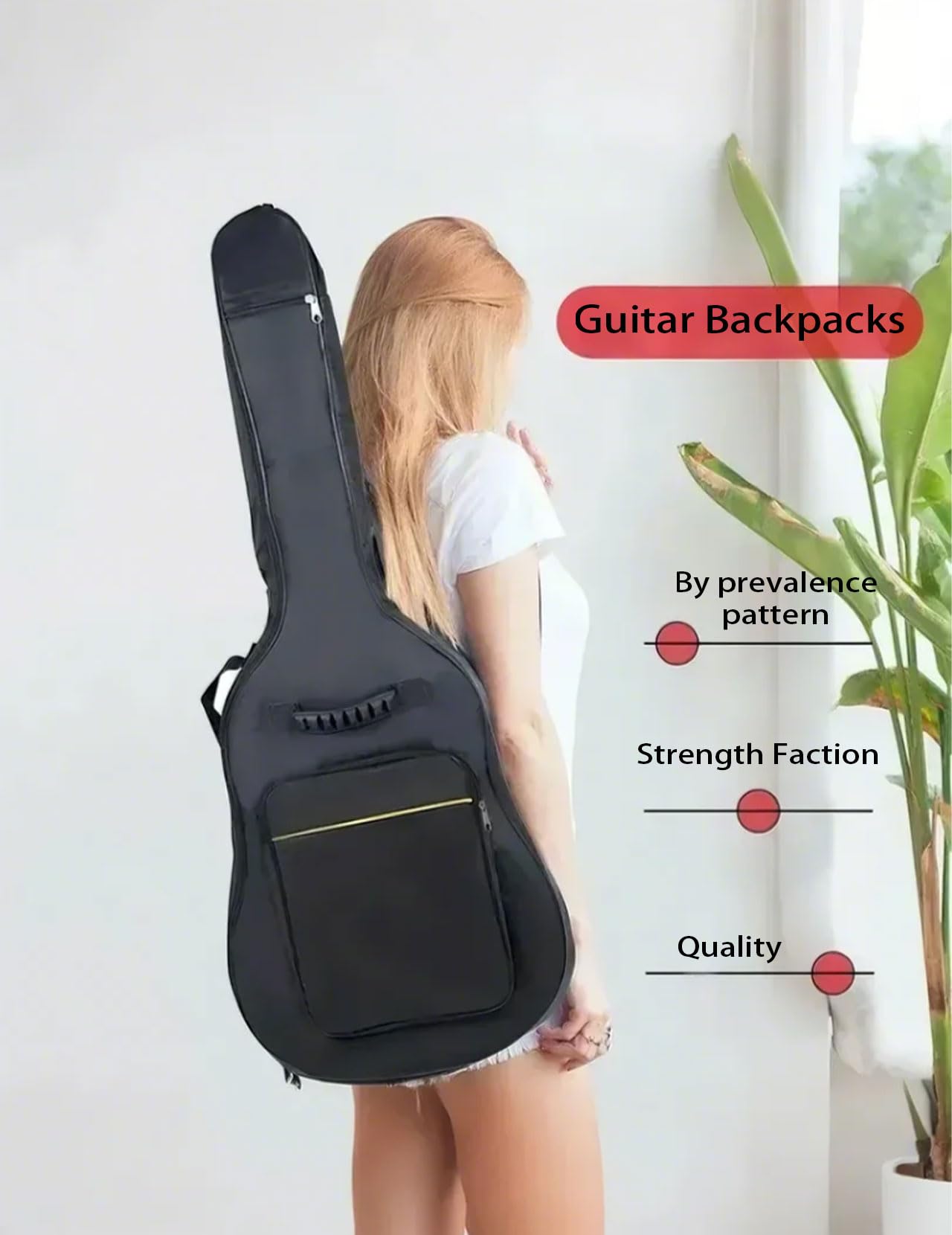 Custodia Chitarra Classica Morbida, Custodia Con Imbottitura Universale Borsa Chitarra Acustica Classica Morbida Custodia Universale Impermeabile