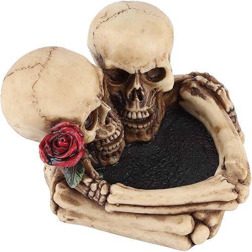 Cenicero para fumar, cenicero de figura en forma de esqueleto, cenicero compuesto de moda hermoso cenicero para hombre para decoraciones geniales de