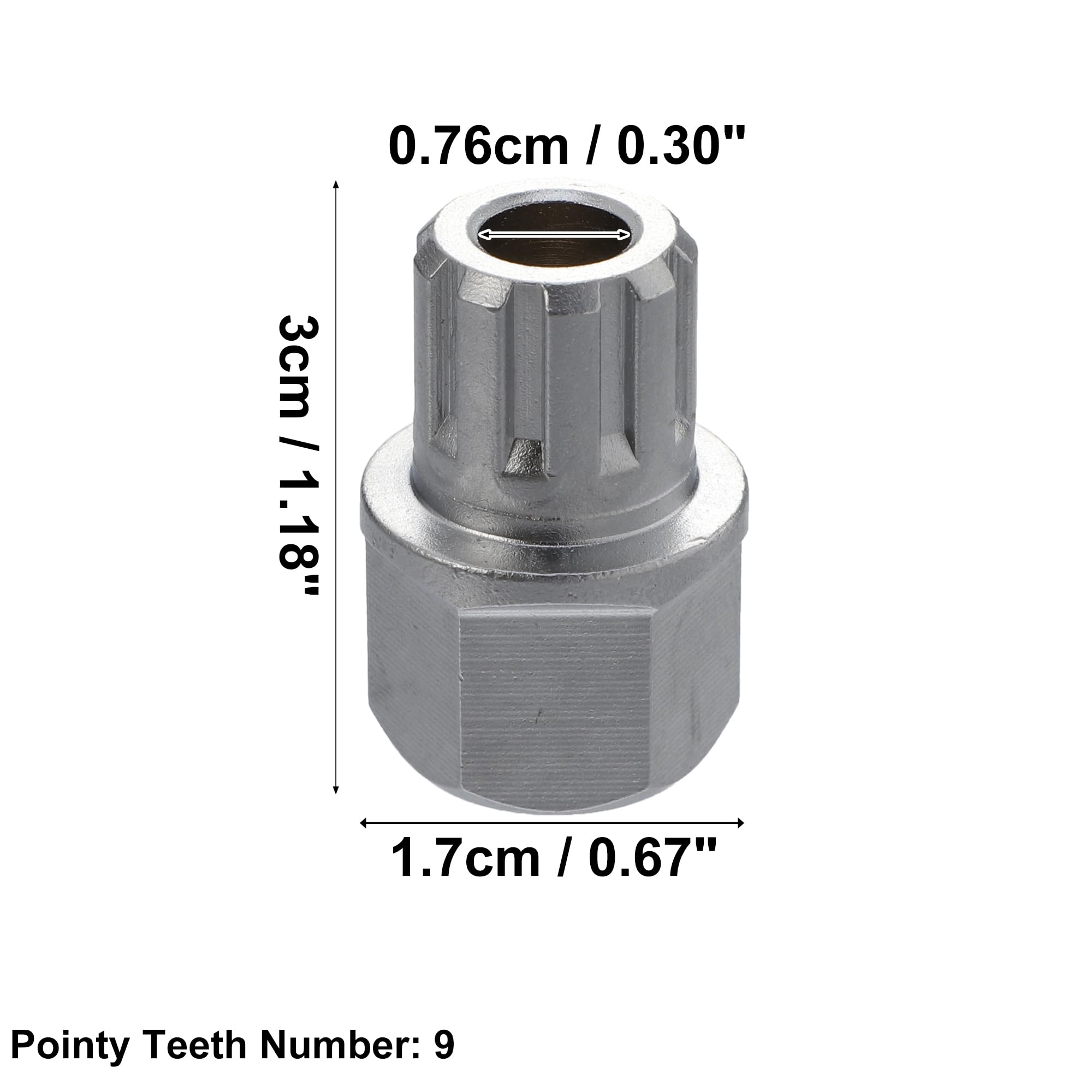 Llave Para Tuercas Antirrobo De Rueda - Compatible Con Volkswagen (Jetta, Passat, Golf, Rabbit, GTI), 59/14 Puntos