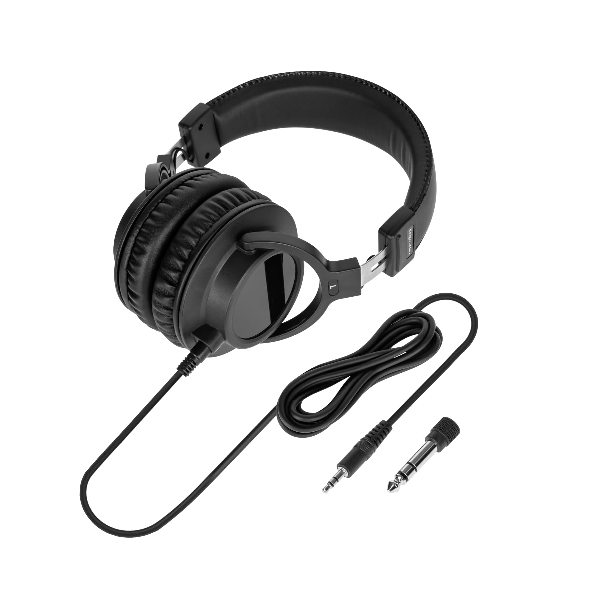 Kruger&Matz Słuchawki Nauszne Studyjne Model DJ Szeroki Zakres Regulacji Izolacja Otoczenia Jack 3,5 mm Jack 6,3 mm KM0886