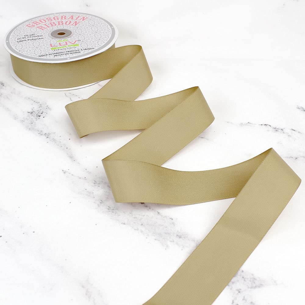 Creative Ideas Grosgrain Ribbon - 1.5 Inch X 50 Yards Toffee Color For Crafts And Bows