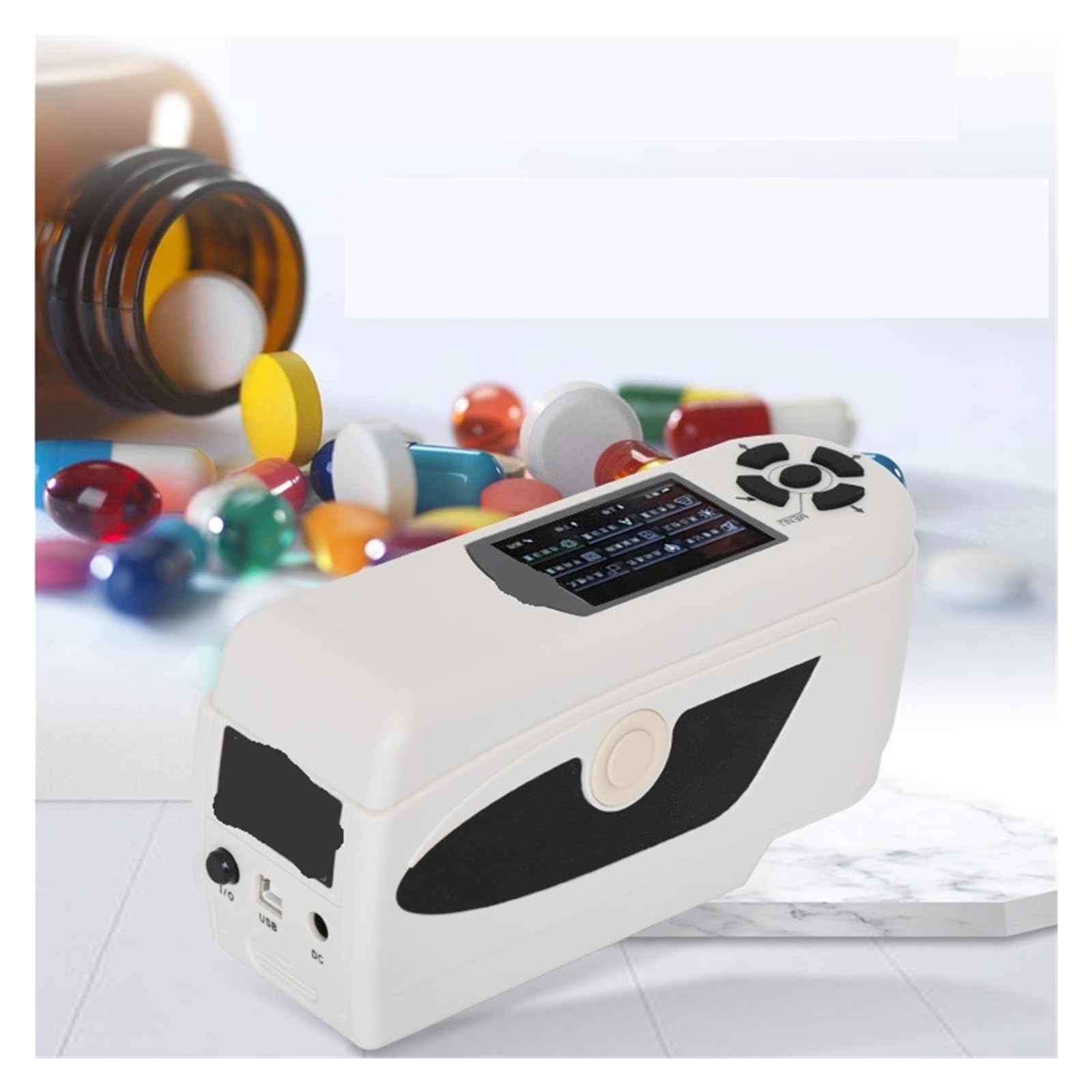 Spectromètre, colorimètre portable de haute précision, spectrophotomètre pour un contraste de couleur de peinture en plastique supérieur